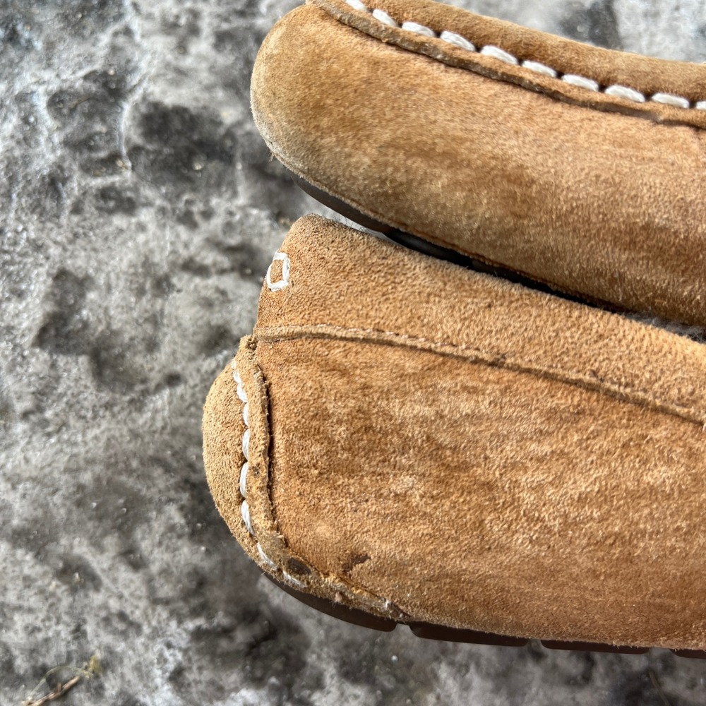 UGG Australia Ansley Chestnut Suede Moccasin Slippers 3312 Womens Size 6 - Picture 9 of 10
